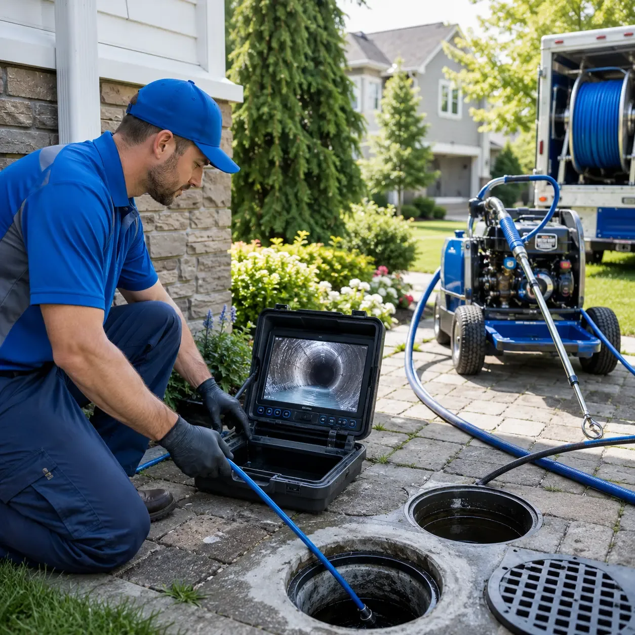 Outdoor drain cleaning professionals serving Grosse Pointe, MI