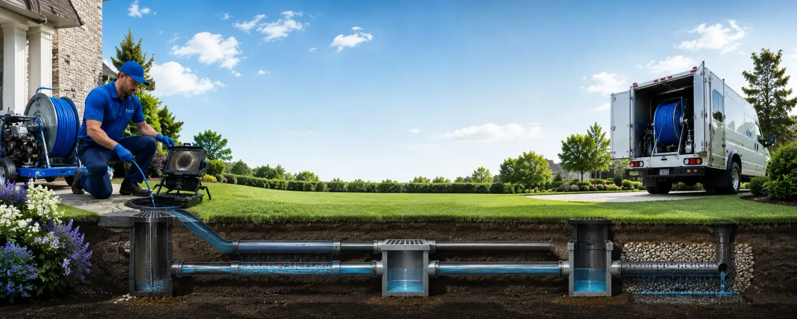 Outdoor drain cleaning information for Grosse Pointe, MI